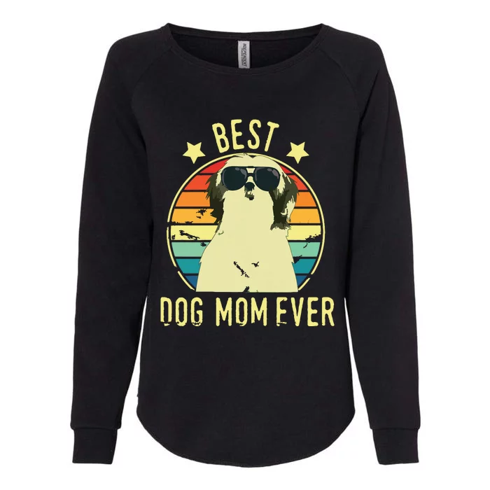 Best Dog Mom Ever Shih Tzu Mothers Day Gift Womens California Wash Sweatshirt