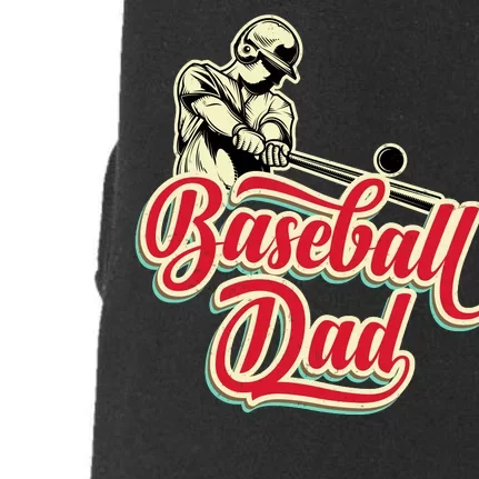 Baseball Dad Matching Family Baseball Game Doggie 3-End Fleece Hoodie