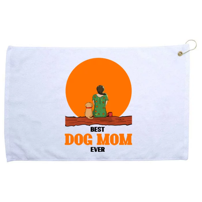 Best Dog Mom Ever Grommeted Golf Towel