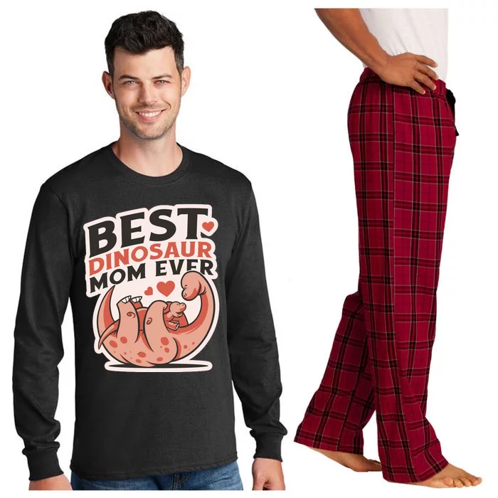 Best Dinosaur Mom Ever Mamasaurus Long Sleeve Pajama Set