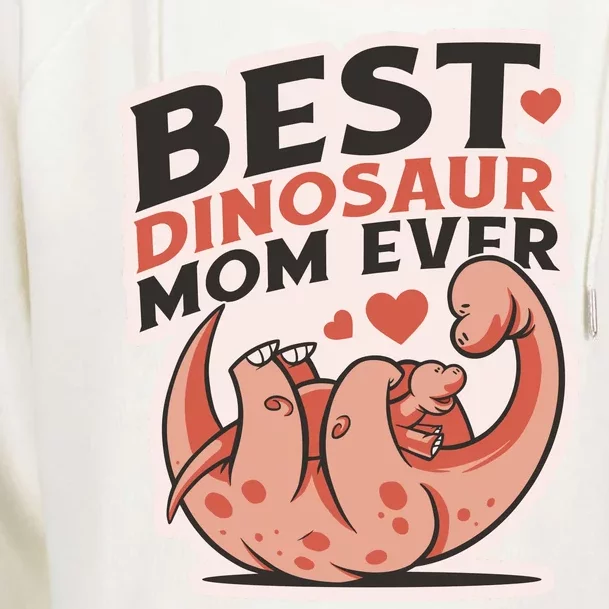 Best Dinosaur Mom Ever Mamasaurus Womens Funnel Neck Pullover Hood