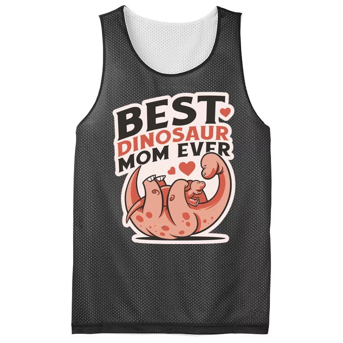 Best Dinosaur Mom Ever Mamasaurus Mesh Reversible Basketball Jersey Tank