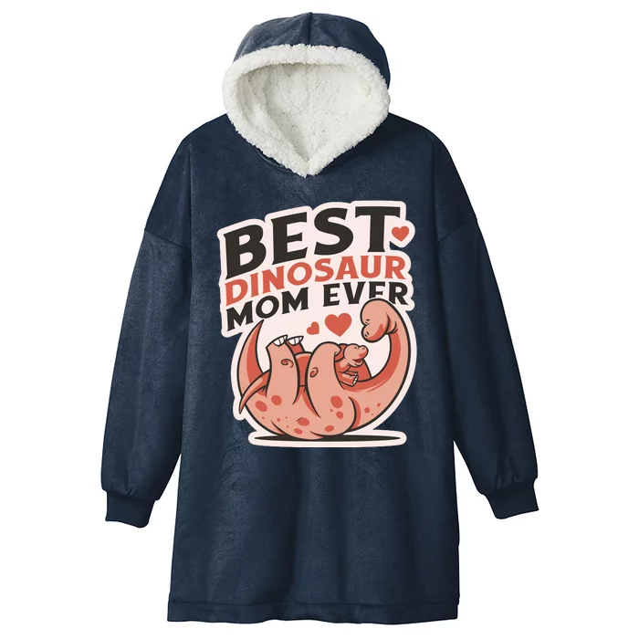 Best Dinosaur Mom Ever Mamasaurus Hooded Wearable Blanket