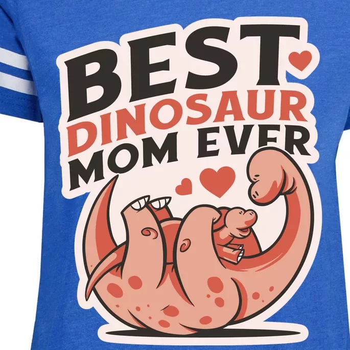 Best Dinosaur Mom Ever Mamasaurus Enza Ladies Jersey Football T-Shirt