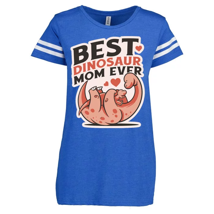 Best Dinosaur Mom Ever Mamasaurus Enza Ladies Jersey Football T-Shirt