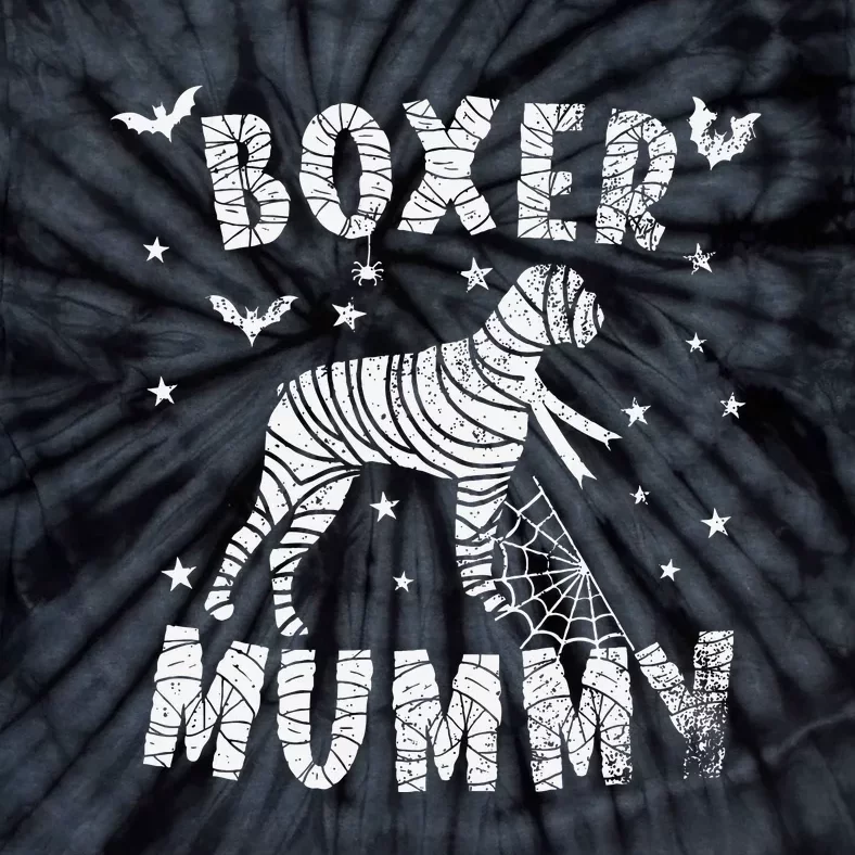 Boxer dog Mummy Halloween Tie-Dye T-Shirt