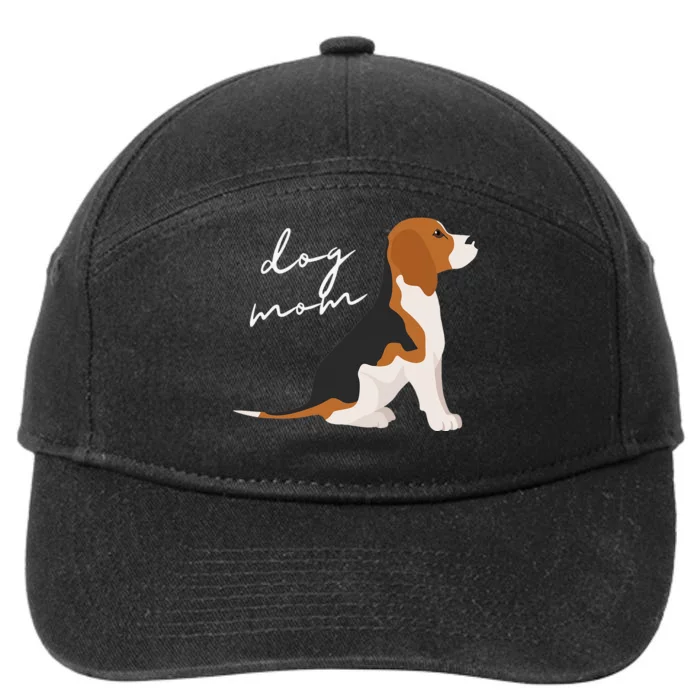 Beagle Dog Mom Woman 7-Panel Snapback Hat