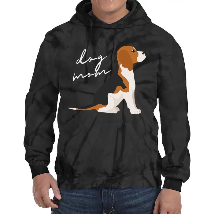 Beagle Dog Mom Woman Tie Dye Hoodie