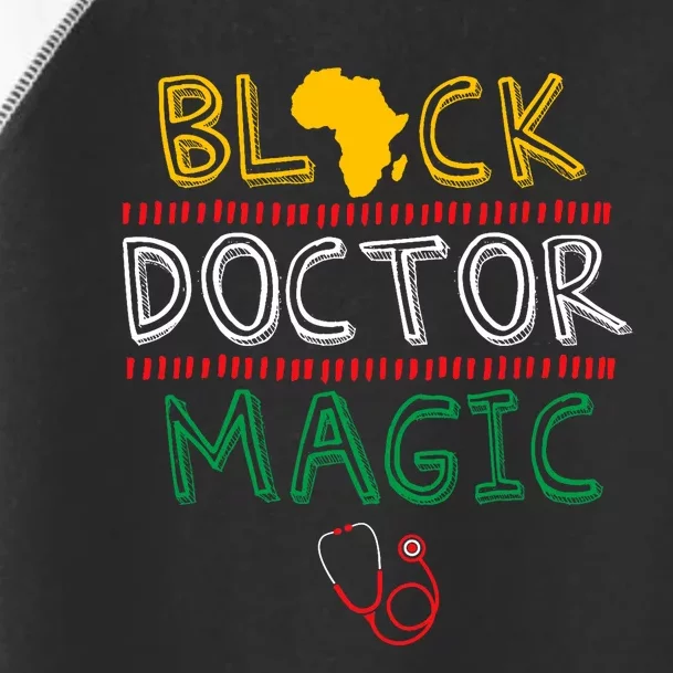 Black Doctor Magic Africa Map Cool Black History Month Gift Toddler Fine Jersey T-Shirt