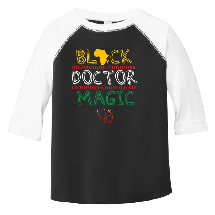 Black Doctor Magic Africa Map Cool Black History Month Gift Toddler Fine Jersey T-Shirt