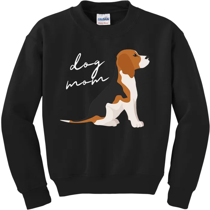 Beagle Dog Mom Woman Kids Sweatshirt