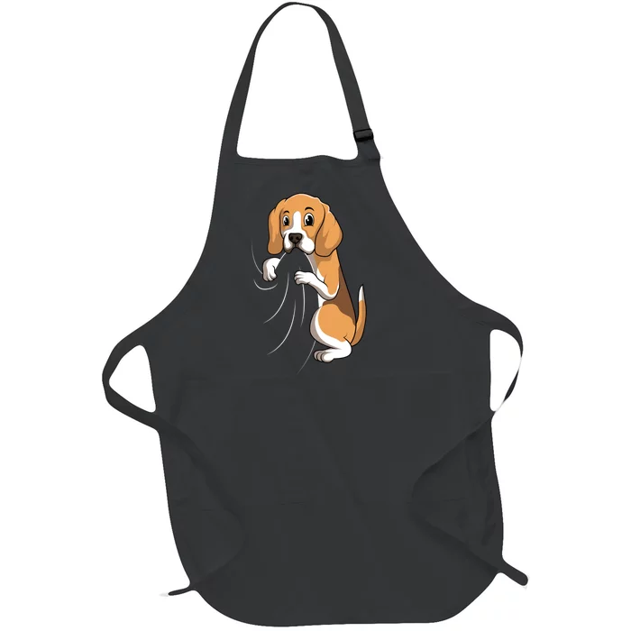 Beagle Dog Mom Women Full-Length Apron With Pocket