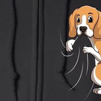 Beagle Dog Mom Women Full Zip Hoodie