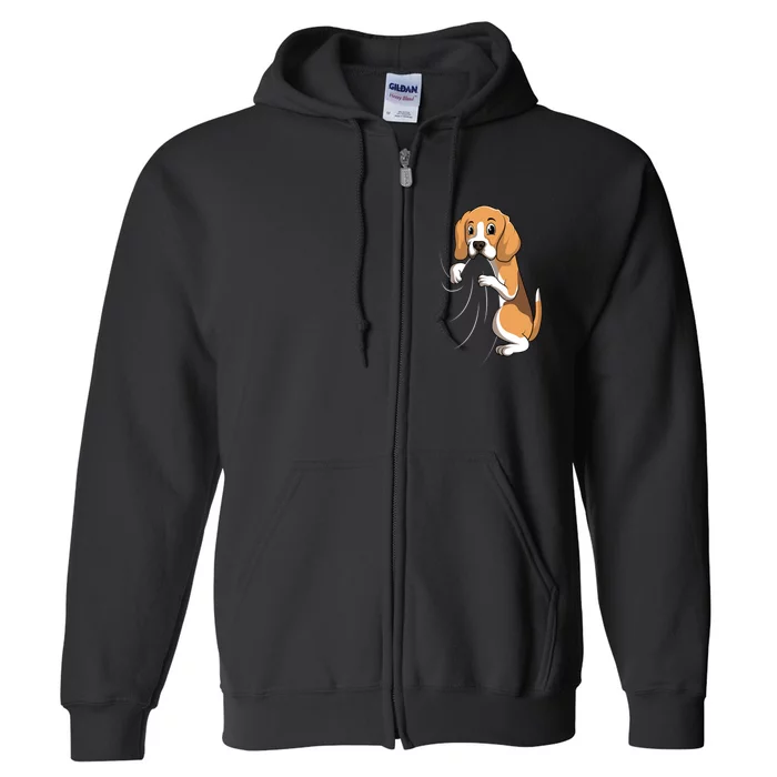 Beagle Dog Mom Women Full Zip Hoodie