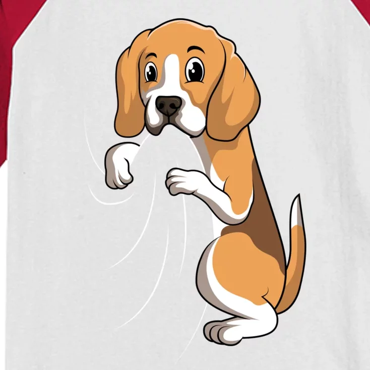 Beagle Dog Mom Women Kids Colorblock Raglan Jersey