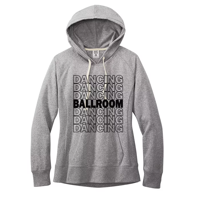 Ballroom Dancing Modern Typography Graphic Dance Design Women's Fleece Hoodie