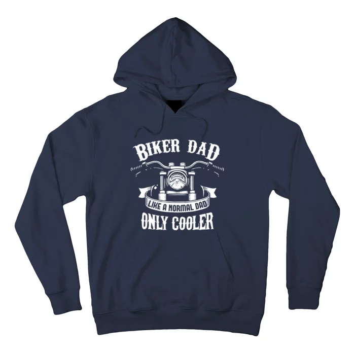 Biker Dad Motorcycle Father's Day Design for Fathers Hoodie