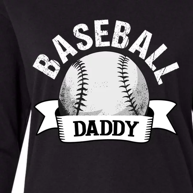 Baseball Dad Meaningful Gift Funny Baseball Dad Funny Gift Womens Cotton Relaxed Long Sleeve T-Shirt