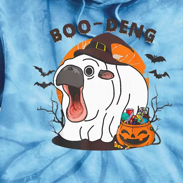 Boo Deng Moo Deng Baby Hippo Funny Halloween Animals Tie Dye Hoodie