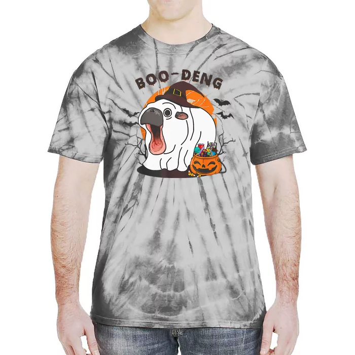 Boo Deng Moo Deng Baby Hippo Funny Halloween Animals Tie-Dye T-Shirt