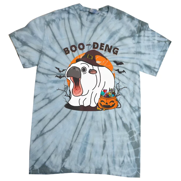 Boo Deng Moo Deng Baby Hippo Funny Halloween Animals Tie-Dye T-Shirt