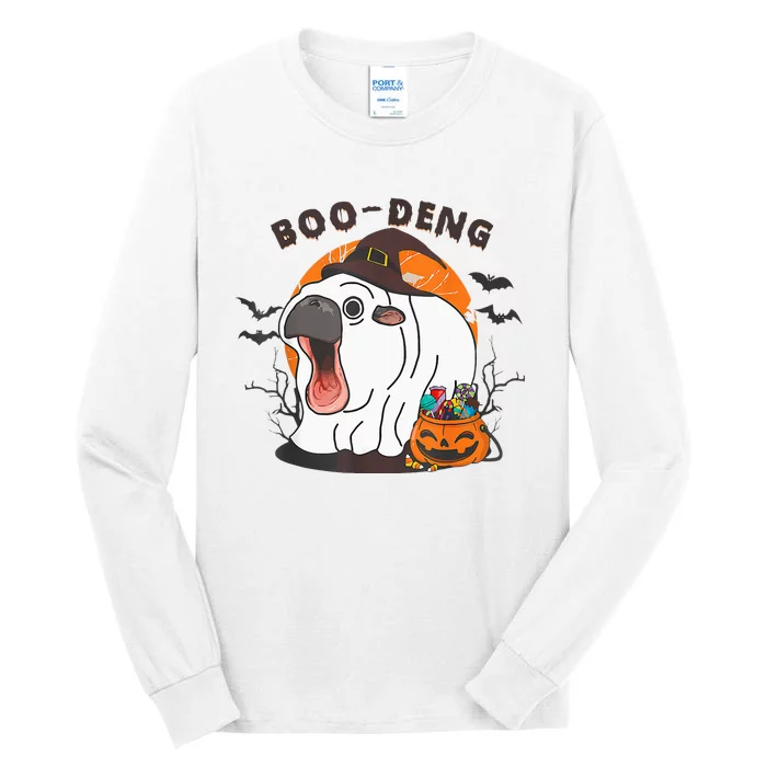 Boo Deng Moo Deng Baby Hippo Funny Halloween Animals Tall Long Sleeve T-Shirt