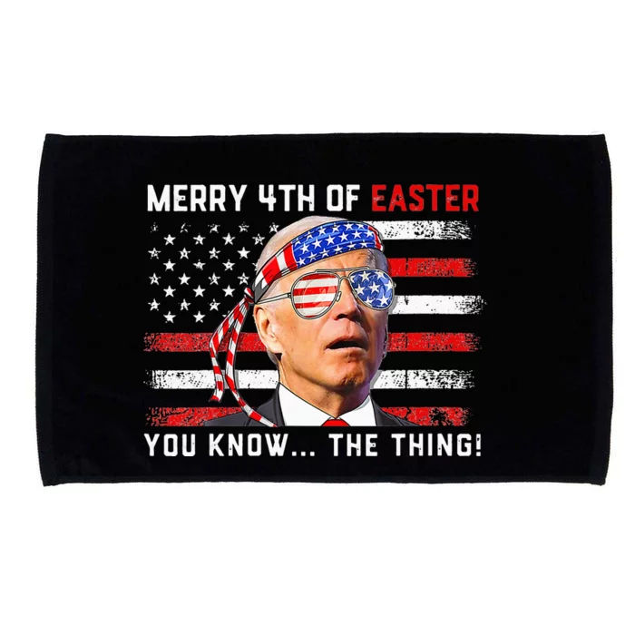 Biden Dazed Merry 4th Of Easter You Know The Thing US Flag Microfiber Hand Towel