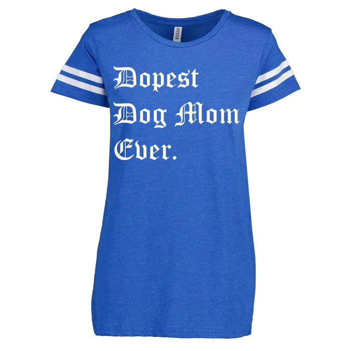 Best Dog MOM Ever, Pet Lover, Dog Lover, Pet Owner Enza Ladies Jersey Football T-Shirt