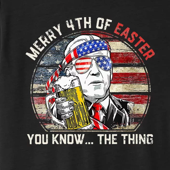 Biden Dazed Merry 4th Of Easter You Know... The Thing Funny ChromaSoft Performance T-Shirt