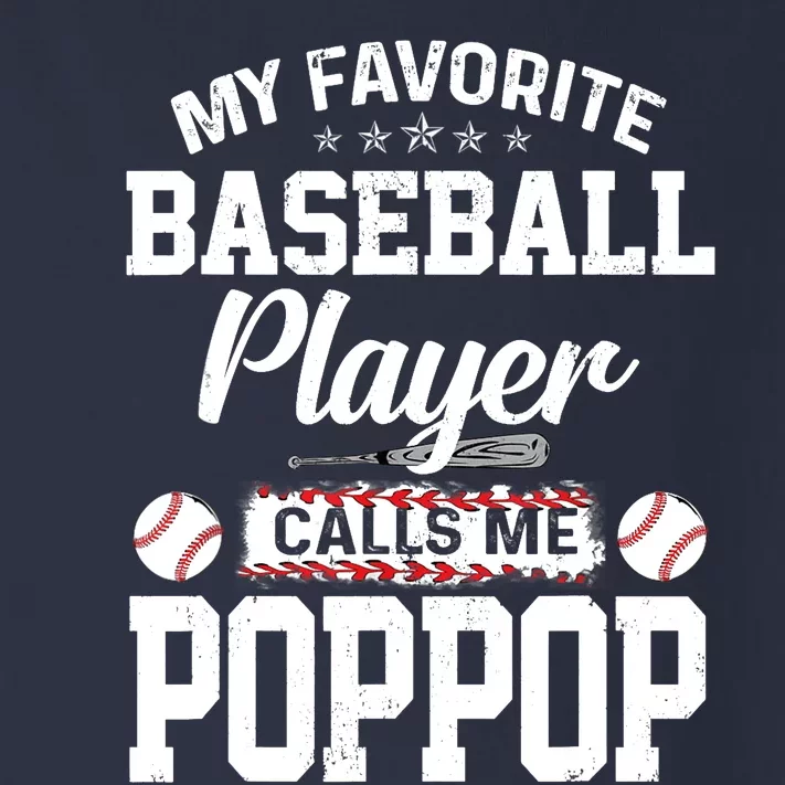 Baseball Dad My Favorite Baseball Player Calls Me PopPop Toddler Long Sleeve Shirt