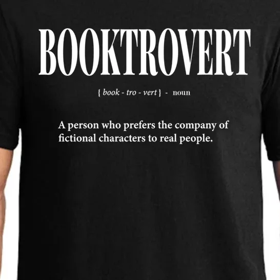 Booktrovert Definition Meaning Funny Book Lover Great Gift Pajama Set