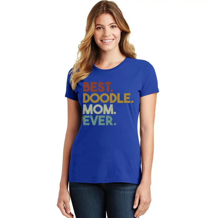 Best Doodle Mom Ever Goldendoodle Labradoodle Retro Gift Women's T-Shirt