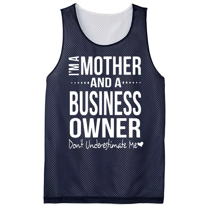 Bosses Day Mom Small Business Owner Entreprenuer Women Owned Mesh Reversible Basketball Jersey Tank