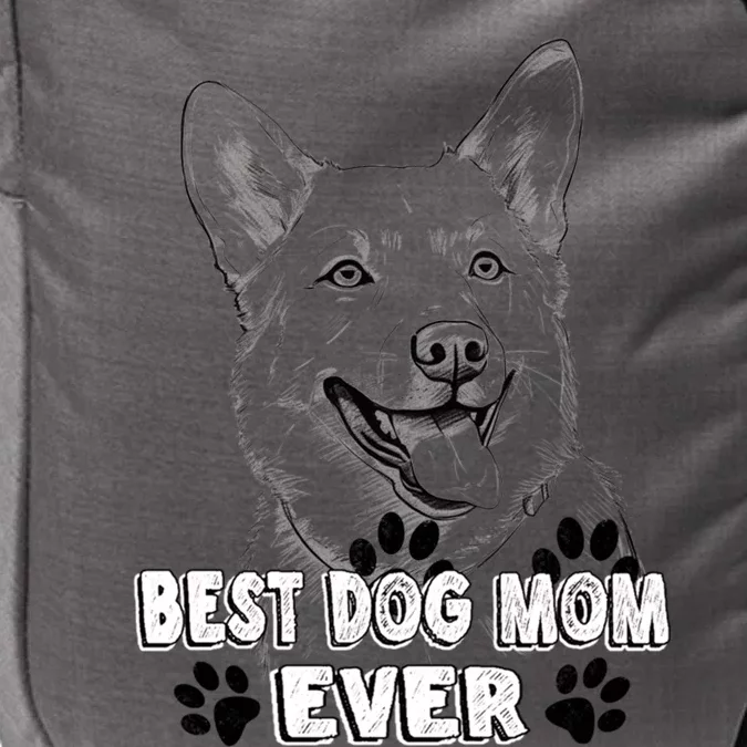 Best Dog Mom Ever Pembroke Welsh Simple Line Art Cute Gift Impact Tech Backpack