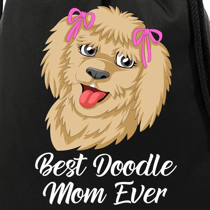 Best Doodle Mom Ever Drawstring Bag