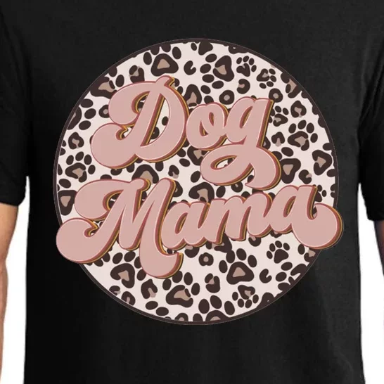 Bleached Dog Mama Leopard And Boho Mom Life Mothers Day Gift Pajama Set