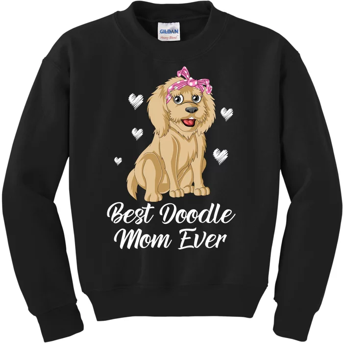 Best Doodle Mom Ever Kids Sweatshirt