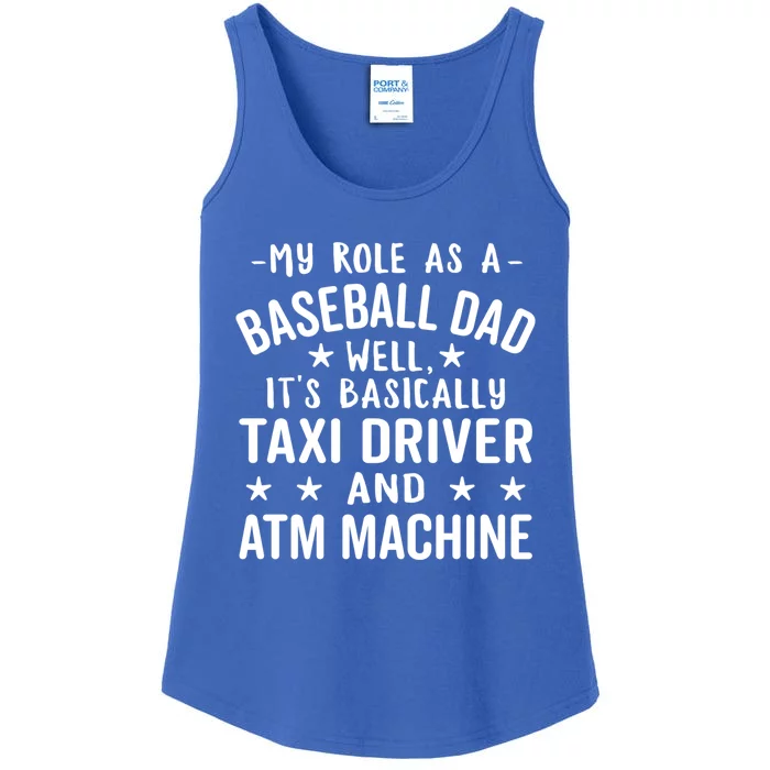 Baseball Dad Meaningful Gift Ladies Essential Tank