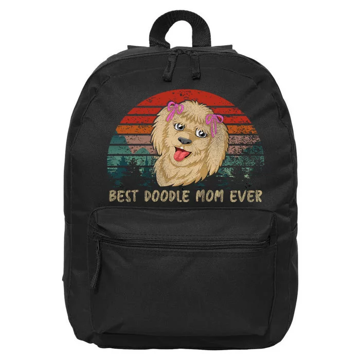 Best Doodle Mom Ever 16 in Basic Backpack