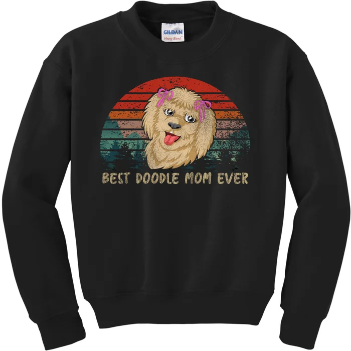 Best Doodle Mom Ever Kids Sweatshirt