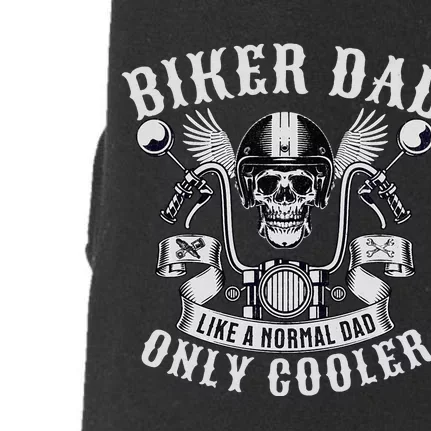 Biker Dad Motorcycle Father Rider Biker Dad Doggie 3-End Fleece Hoodie