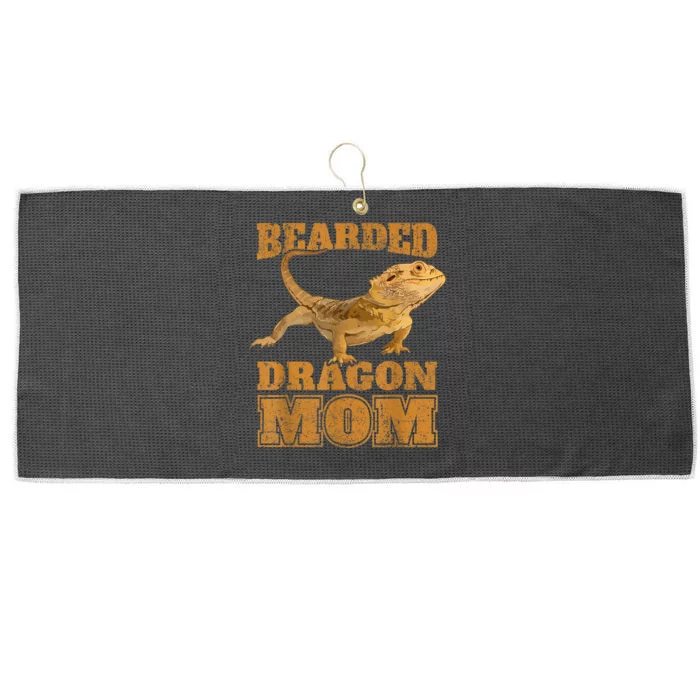 Bearded Dragon Mom Large Microfiber Waffle Golf Towel