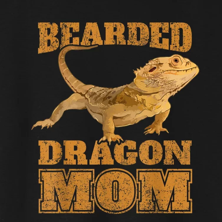 Bearded Dragon Mom Women's Crop Top Tee