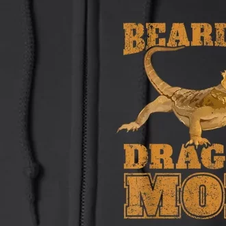 Bearded Dragon Mom Full Zip Hoodie