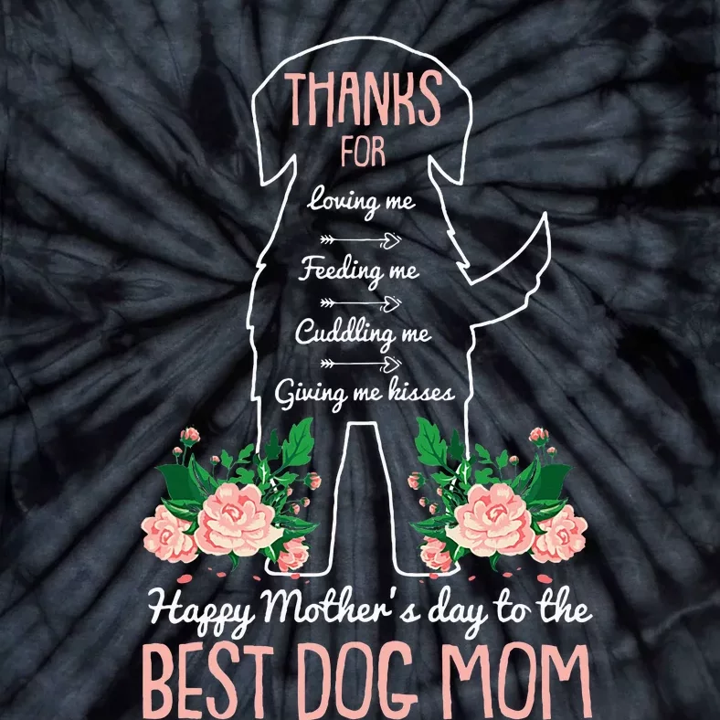 Best Dog Mom Mothers Day Cute Puppy Lover Mama Momma Mommy Tie-Dye T-Shirt