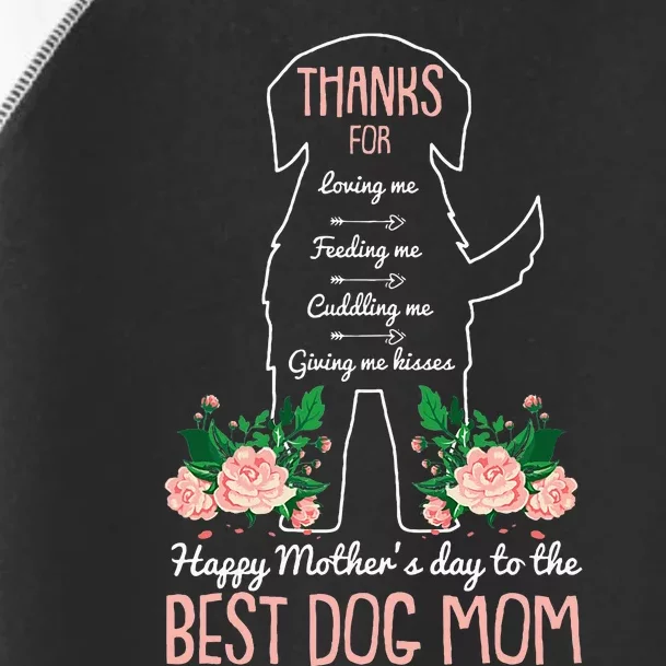 Best Dog Mom Mothers Day Cute Puppy Lover Mama Momma Mommy Toddler Fine Jersey T-Shirt