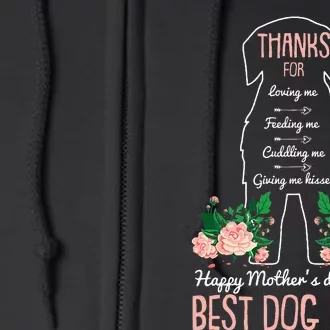 Best Dog Mom Mothers Day Cute Puppy Lover Mama Momma Mommy Full Zip Hoodie