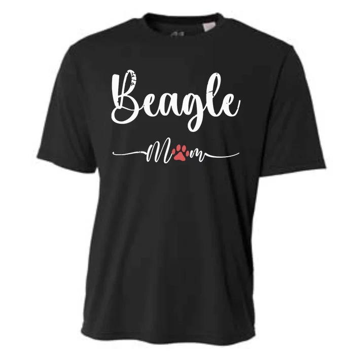 Beagle Dog Mom Gift Women Beagle Lovers Cooling Performance Crew T-Shirt