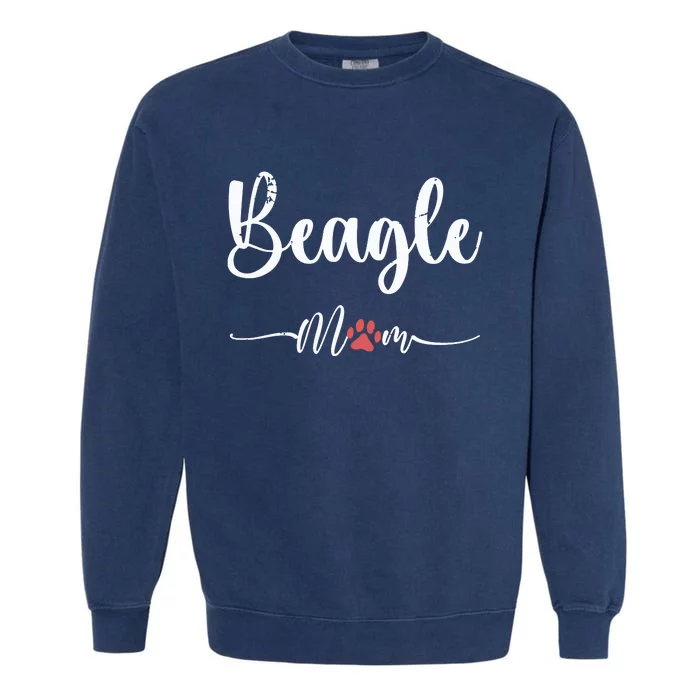 Beagle Dog Mom Gift Women Beagle Lovers Garment-Dyed Sweatshirt