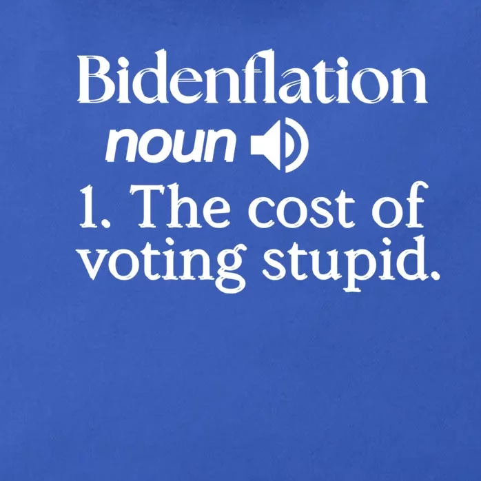 Bidenflation Definition Noun The Cost Of Voting Stupid Funny Gift Zip Tote Bag